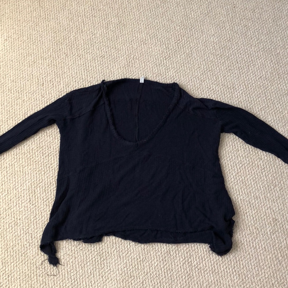 Free People Waffle Knit Tee